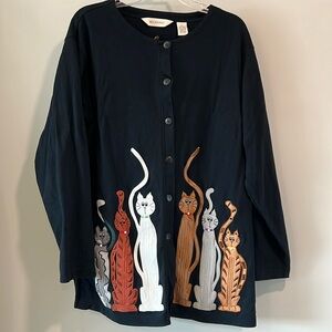 Bechamel - L,‎ black kitty embroidered jacket